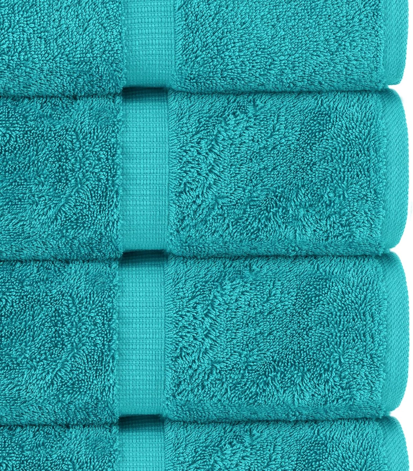 Chakir Turkish Linens | Hotel & Spa Quality 100% Cotton Premium Turkish Towels | Soft & Absorbent (4-Piece Bath Towels, Aqua)