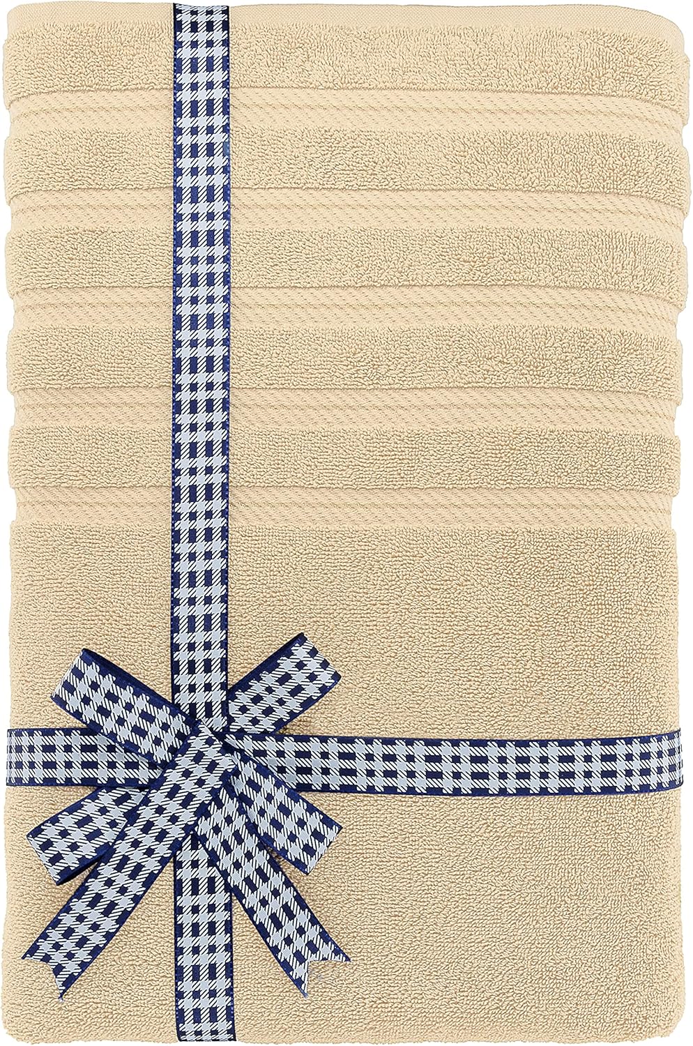 American Soft Linen 35x70 Jumbo Large Bath Towels, 600 GSM 100% Cotton Turkish Bath Sheet, Oversized Luxury Bath Towels for Bathroom Beach and Pool, Beige